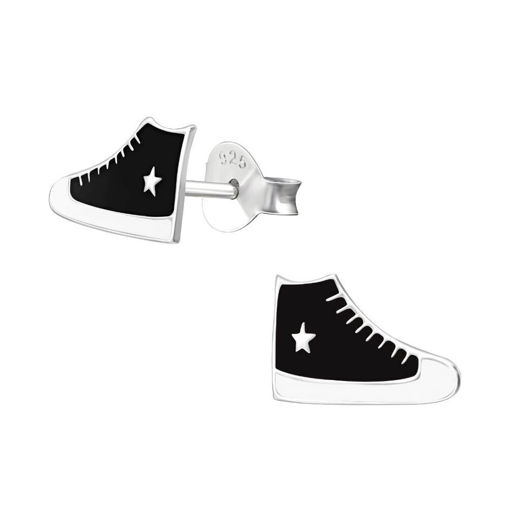 Sterling Silver Sneaker Stud Earrings – Fun, Novelty Design for Everyday Wear
